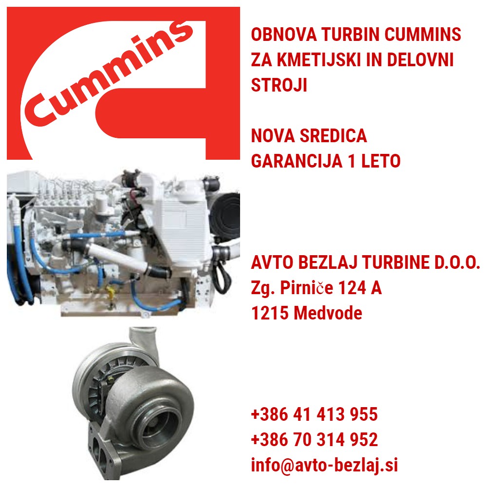 Turbo polnilnik CUMMINS 3536469 3536470 3537133 3537134 3537135 3537136 3537137 3538935