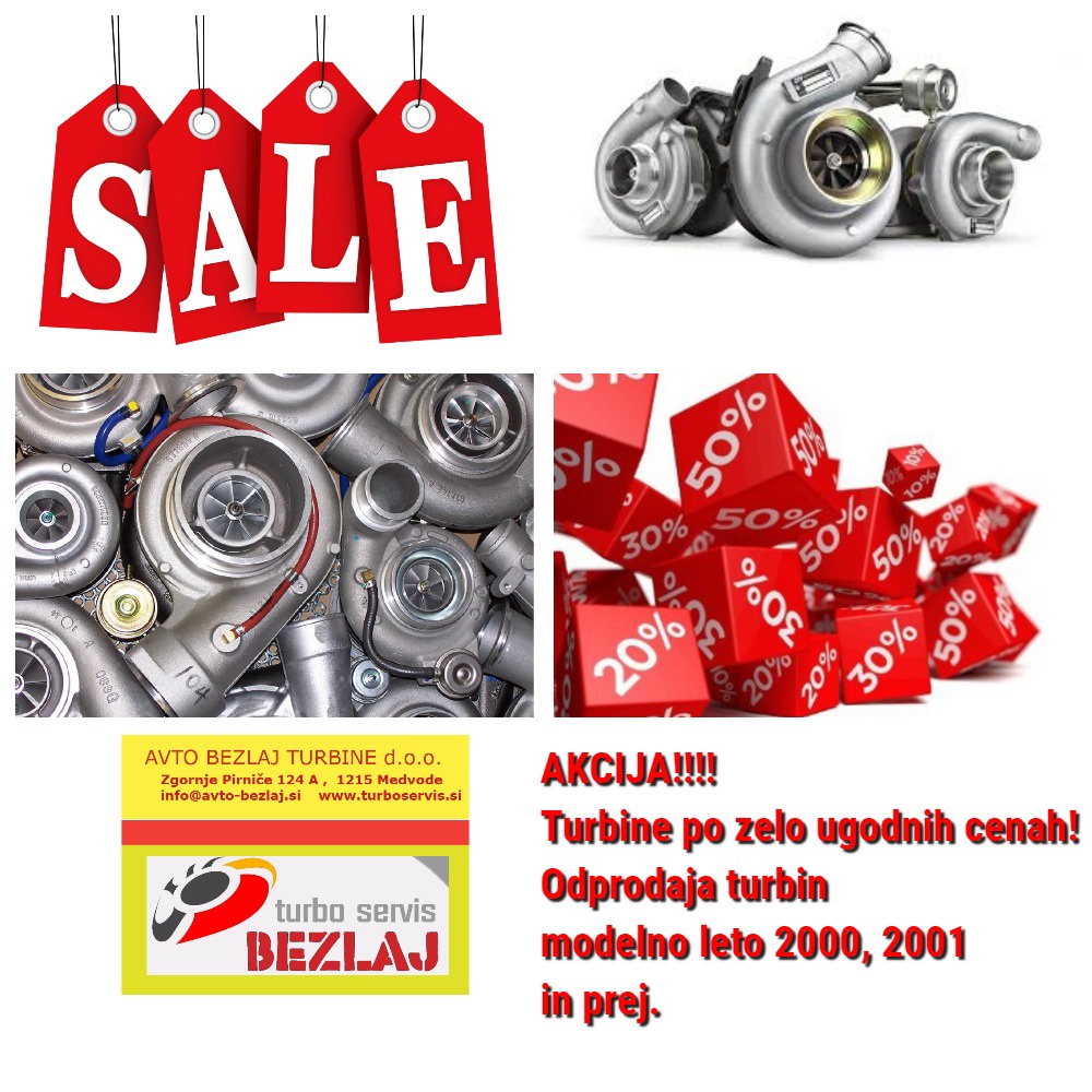 Turbina 454083-0001/5303-970-0006 VW SEAT FORD 1.9TDI POPUST -30%