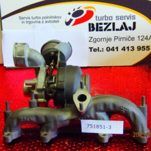 Akcija TURBINA 751851 VW 1.9TDI BJB / BKC / BXE/BRU/BXJ