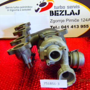 Akcija TURBINA 751851 AUDI BJB / BKC / BXE  1.9TDI